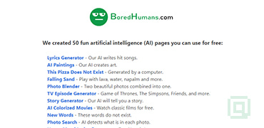 人工智能AI实验作品集-BoredHumans