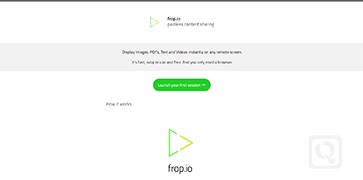 快速搭建远程同步画面-frop.io