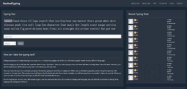 竞速打字排行榜-RankedTyping