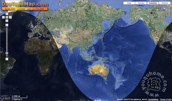让google地图实时显示地球的昼夜