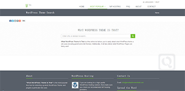 Wordpress主题侦测器-WordPress Theme Is That?