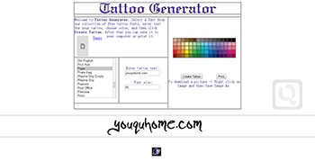 纹身字体大全-Tattoo Generator