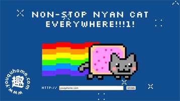 让网站上飞满小欢猫-NYAN