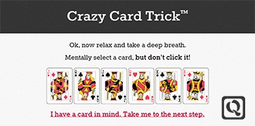 无比狗血的读心术-Crazy Card Trick