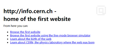 全球第一个网站-World Wide Web