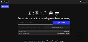在线制作消音版伴奏-melody ml