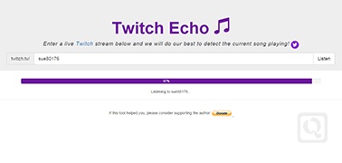 在线识别Twitch直播中的BGM-Twitch Echo